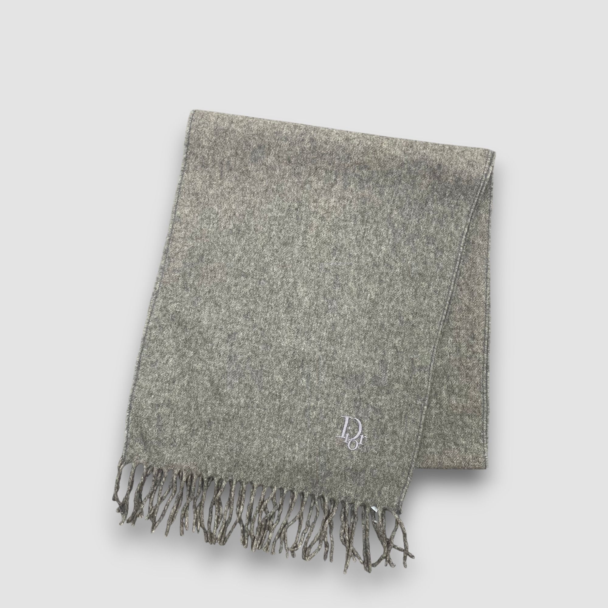 Japanese Brand Vintage Christian Dior Scarf Muffler Wool Cashmere Scarves Size ONE SIZE - 3 Thumbnail