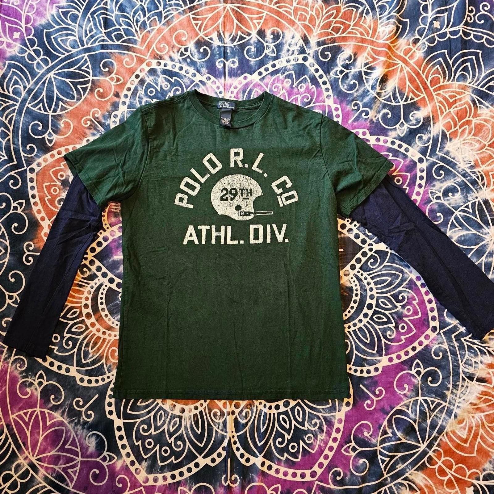 Polo Ralph Lauren Polo Ralph Lauren XL Kid's Blue and Green T-shirt Size US XL / EU 56 / 4 - 1 Thumbnail
