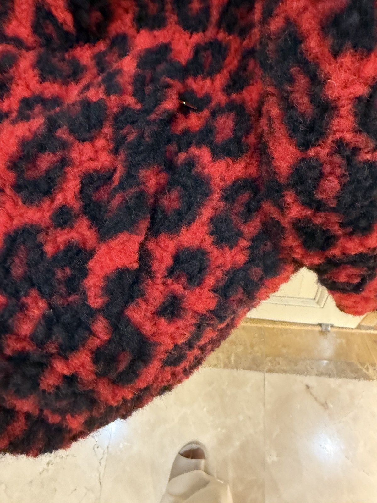 Alexander McQueen Leopard print fleece sweatshirt size M Size US M / EU 48-50 / 2 - 13 Thumbnail
