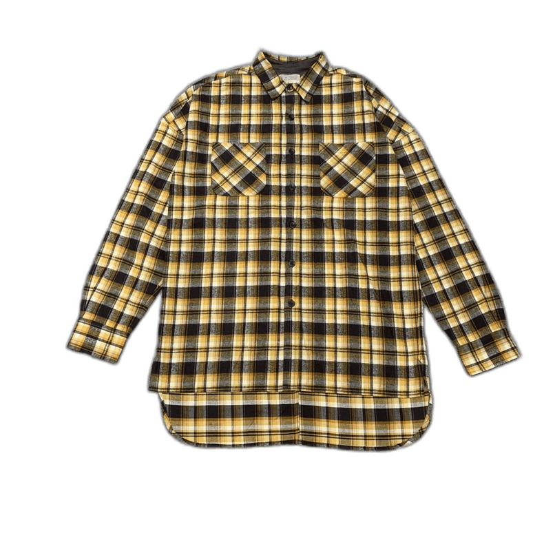 Fear of God Fear of God 4TH Fog Yellow Checkered Shirt-yf Size US M / EU 48-50 / 2 - 1 Thumbnail