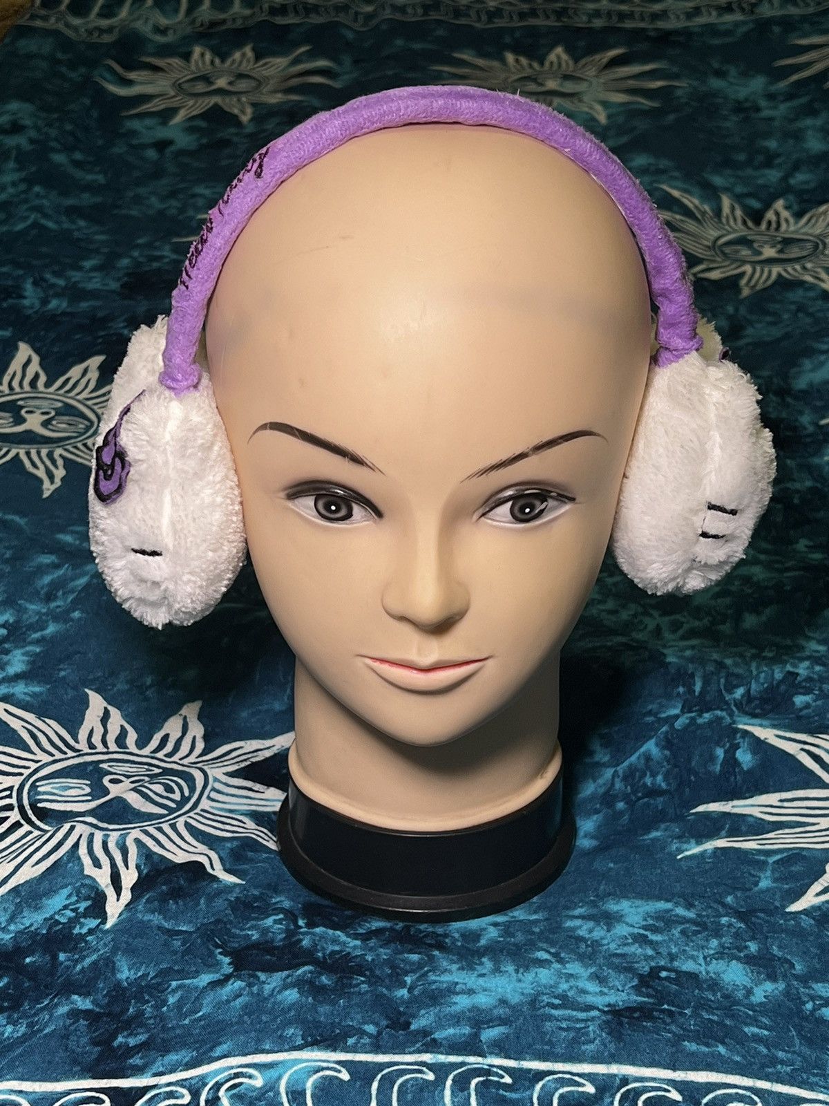 Japanese Brand Y2k Hello Kitty Earmuffs Hat Cat Big Logo Size ONE SIZE - 11 Thumbnail