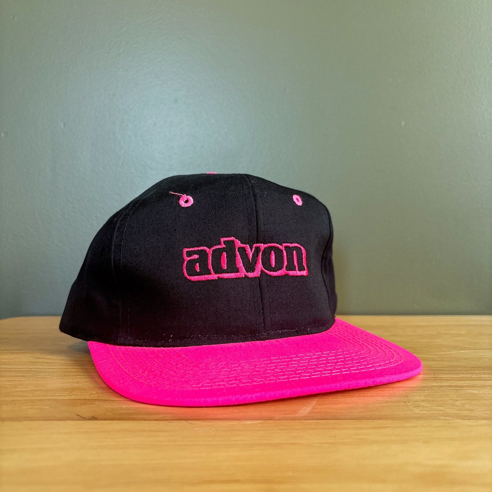 Other Vintage Advon Pink Black Yupoong Trucker Snapback Hat Size ONE SIZE - 1 Thumbnail