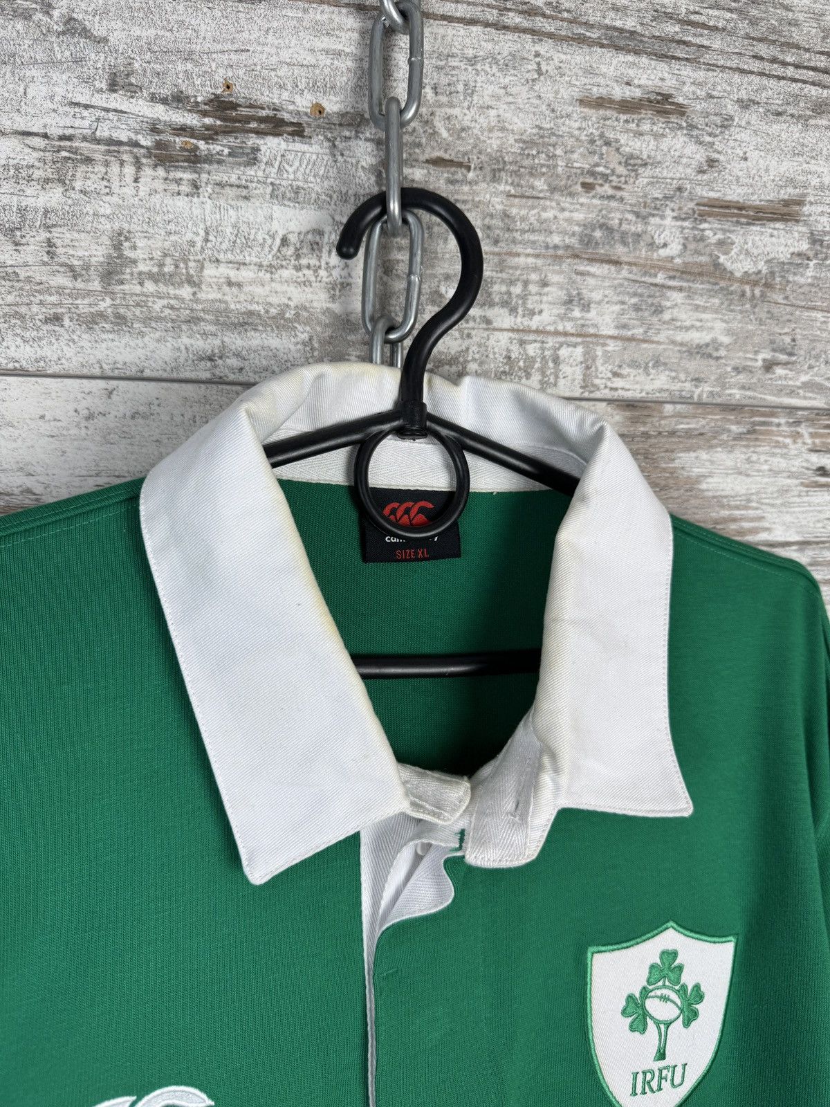 Canterbury of New Zealand × Vintage Vintage Cantbery Irish Rugby football union Sweatshirt tee Size US XL / EU 56 / 4 - 4 Thumbnail