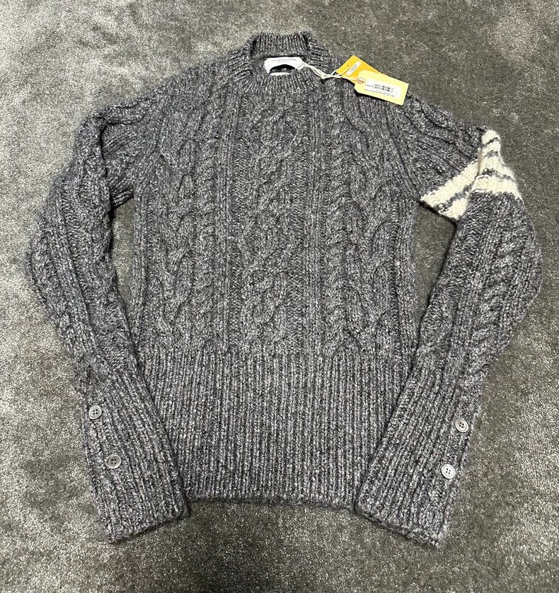 Thom Browne Handmade Thom Browne Cable Knit Sweater-dmc Size US L / EU 52-54 / 3 - 1 Thumbnail