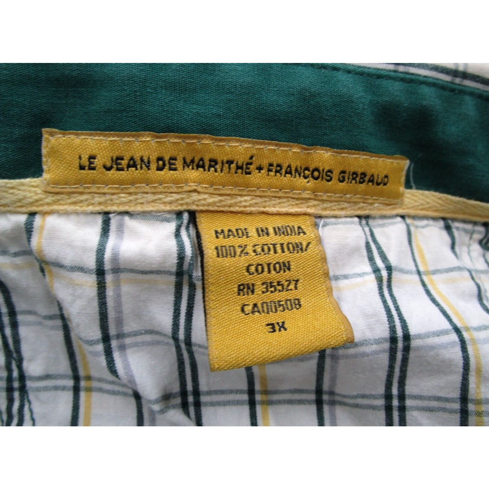Vintage VINTAGE Le Jean de Marithe Francois Girbaud Shirt Mens 3XL XXXL White Button Up Size US XXL / EU 58 / 5 - 2 Thumbnail