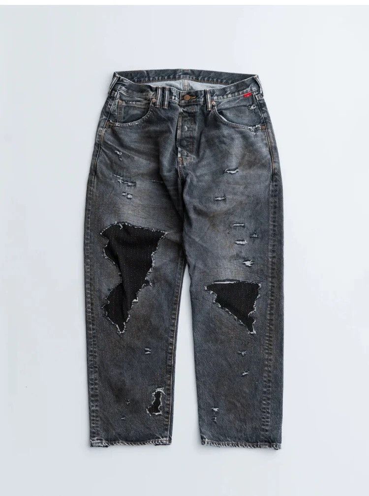 ANACHRONORM Anachronorm Remaked Denim Distressed Jeans Size US 34 / EU 50 - 1 Thumbnail
