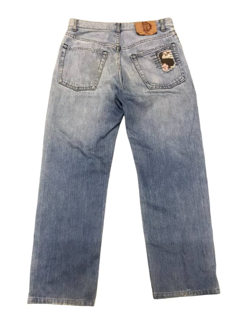Japanese Brand Vintage KaraKuri Tamashi Koi Fish Embroidery Jeans Size US 32 / EU 48 - 13 Thumbnail