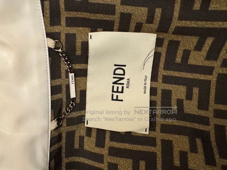 Fendi Fendi Runway model white special fabric jacket with silk l Size XS / US 0-2 / IT 36-38 - 2 Thumbnail