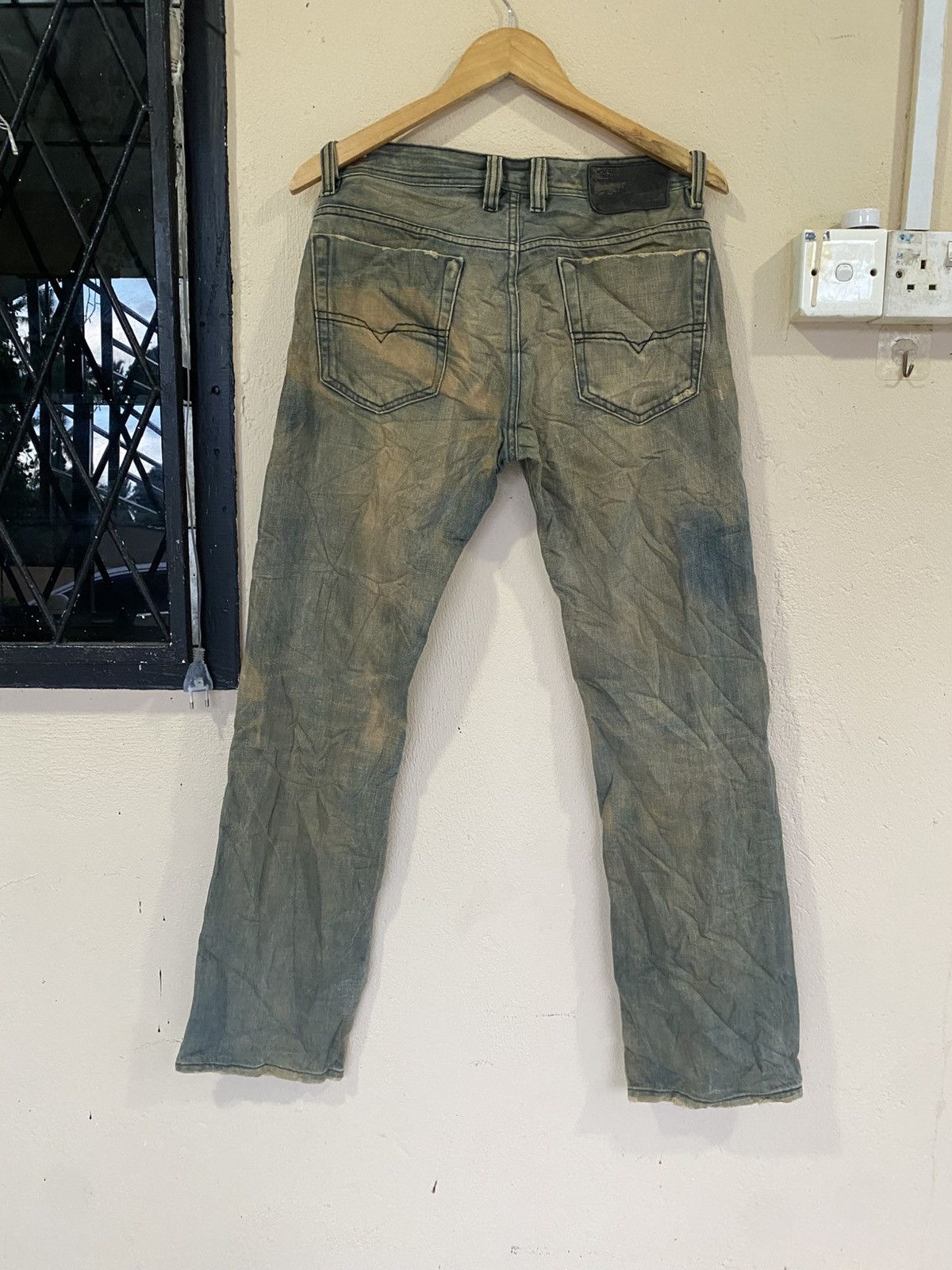 Diesel Diesel Viker Wash Distressed Muddy Denim Size US 31 - 1 Thumbnail