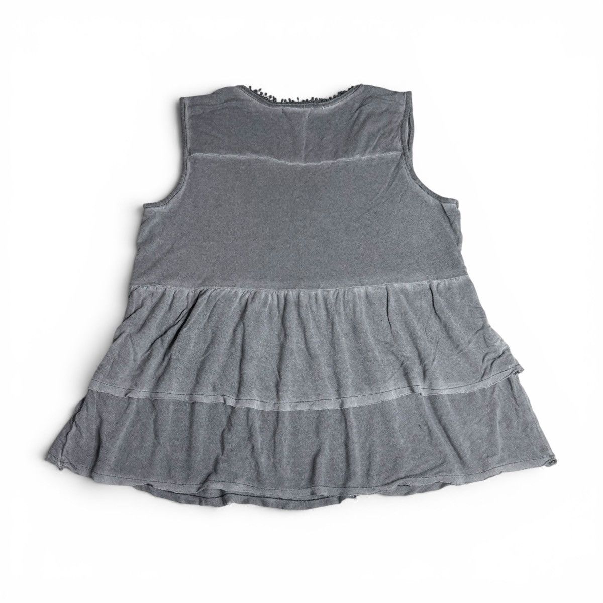 Style & Co Style & Co. Gray Layered Crochet Trim Tank Top Size M / US 6-8 / IT 42-44 - 16 Thumbnail