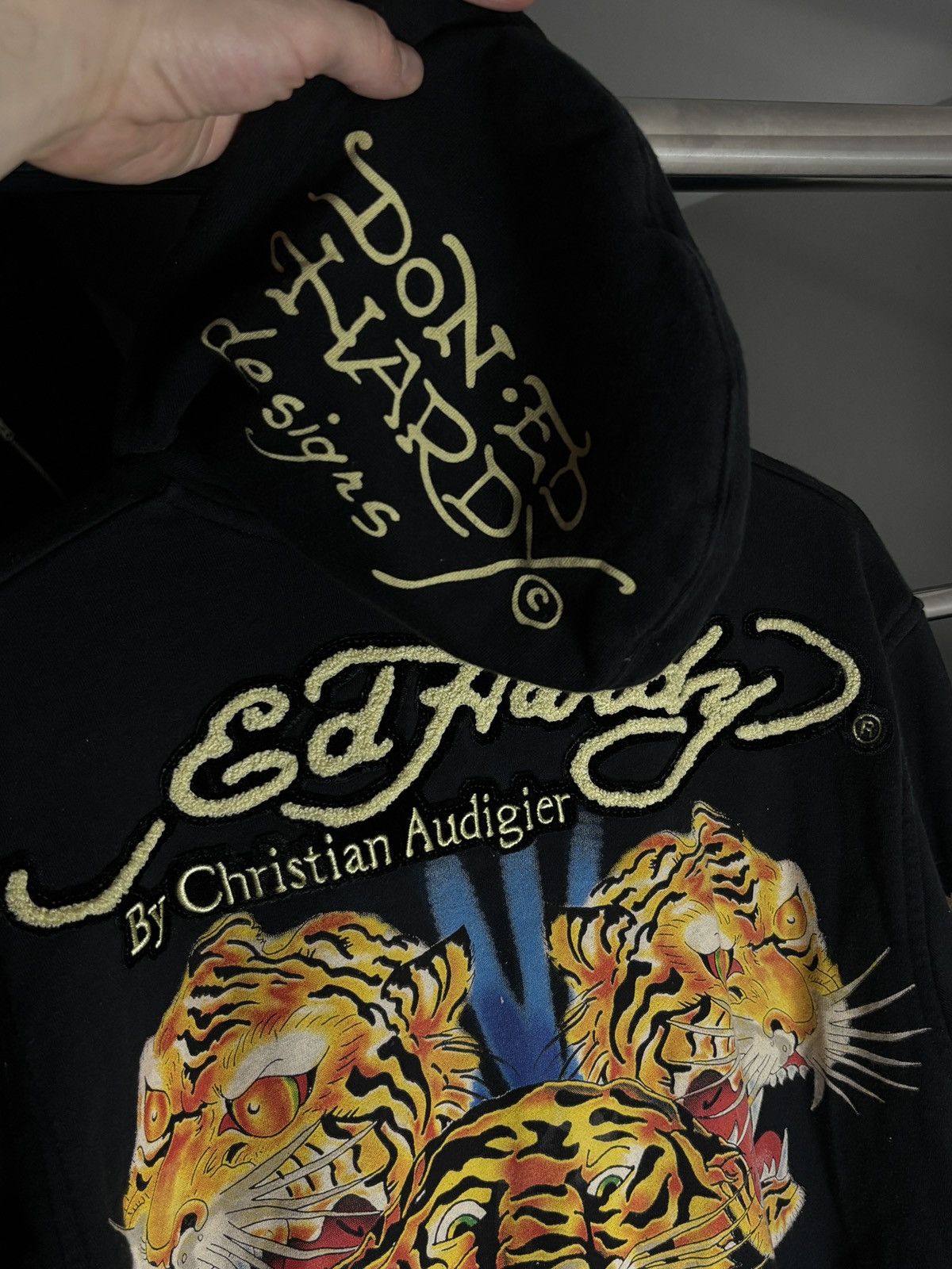 Ed Hardy Ed Hardy By Christian Audigier reversible „Do Or Die” Hoodie Size US L / EU 52-54 / 3 - 2 Thumbnail