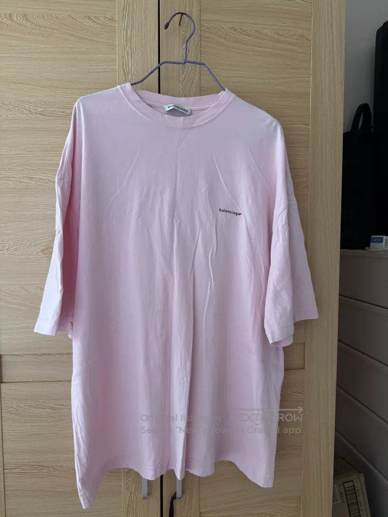 Balenciaga Balenciaga Light Pink T-Shirt Size US S / EU 44-46 / 1 - 1 Thumbnail