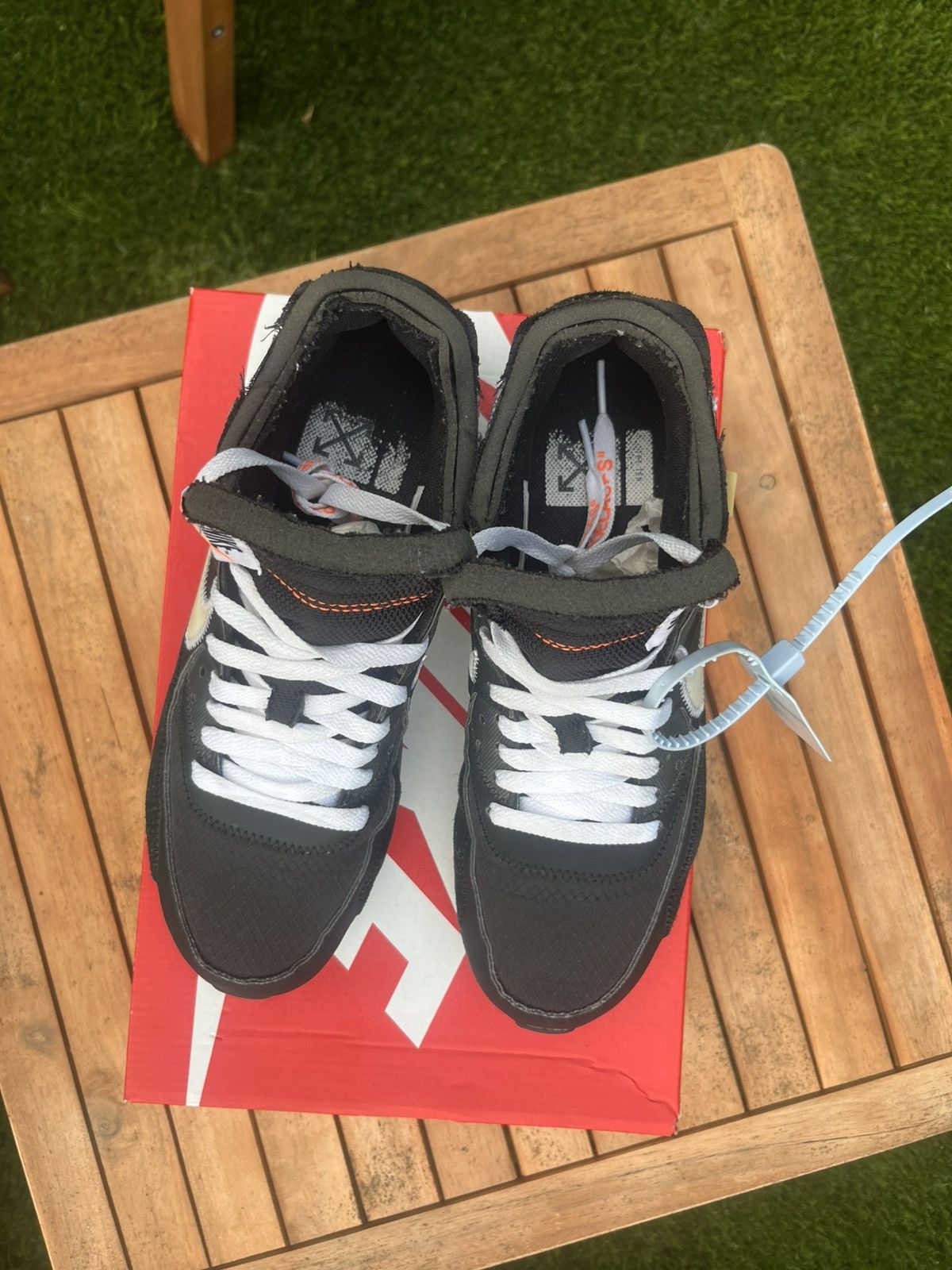 Nike × Off-White Air Max 90 Off White “Black” Size US 8 / EU 41 - 3 Thumbnail