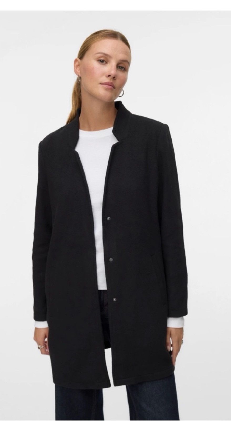 Other Vero Moda Heather Gray Snap Closure Light Jacket Size M / US 6-8 / IT 42-44 - 1 Thumbnail