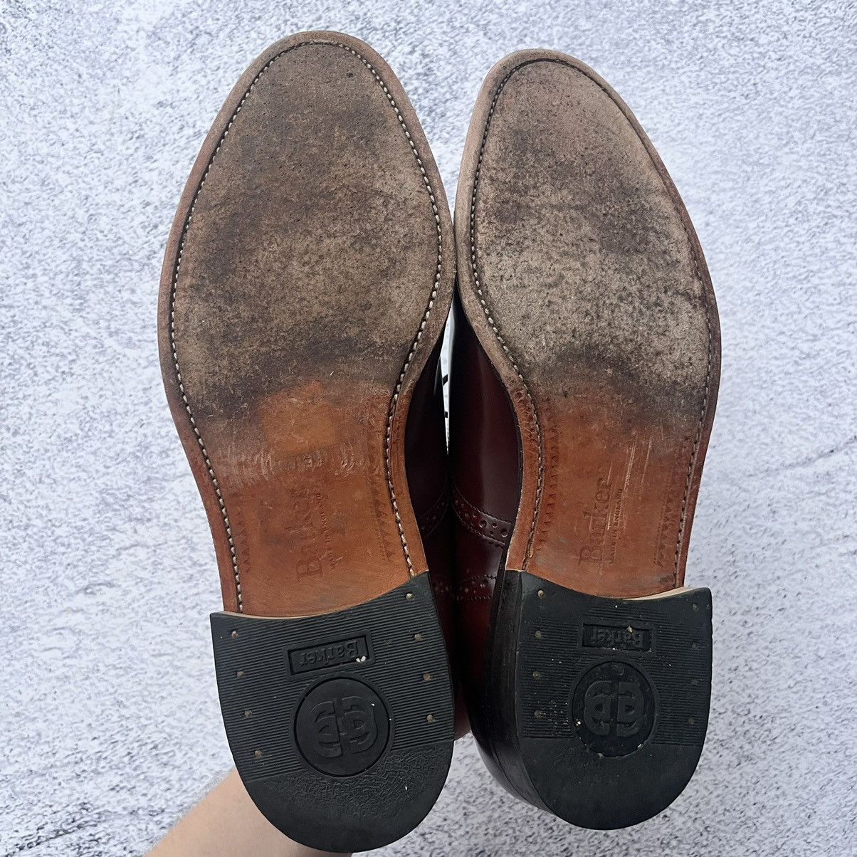 Barker × Handmade Barker England Handmade Brown Oxford leather US10 Size US 10 / EU 43 - 6 Thumbnail