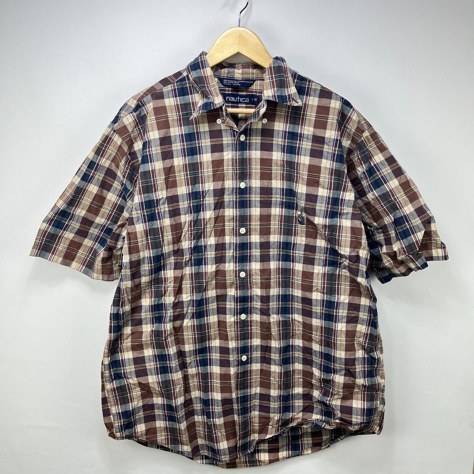 Nautica Vintage 90s Nautica Button Up Shirt Sailboat Large Plaid Size US L / EU 52-54 / 3 - 1 Thumbnail