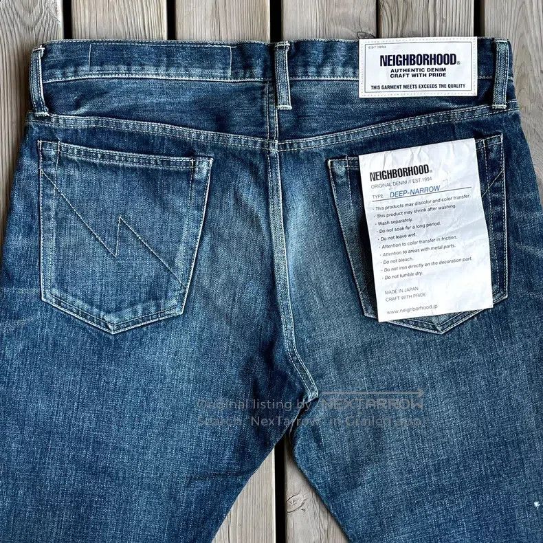 Neighborhood Neighborhood size L Blue Denim Jeans Size US 28 / EU 44 - 4 Thumbnail