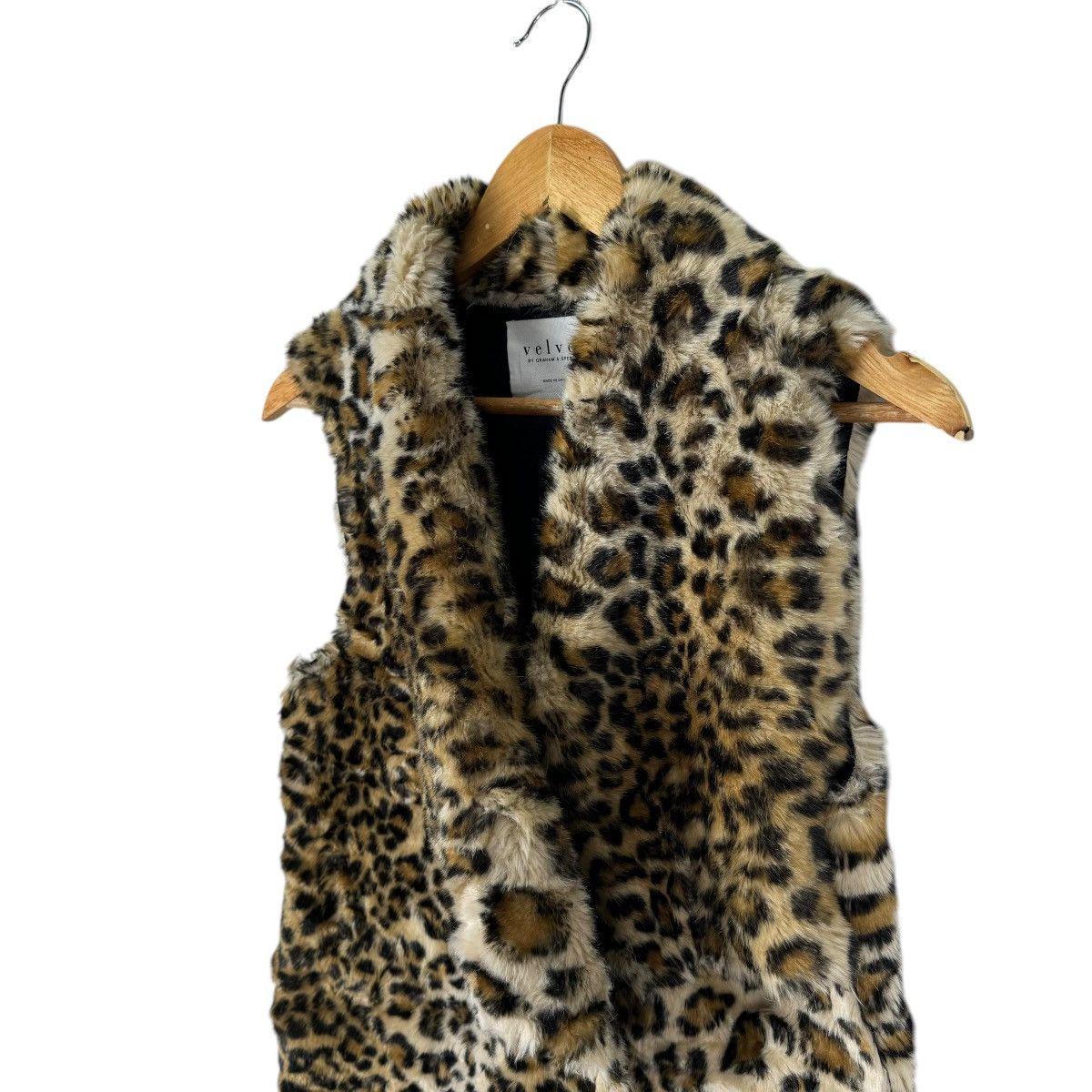 Japanese Brand × Velvet 🌟GRAHAM SPENCER LEOPARD VEST JACKET Size XS / US 0-2 / IT 36-38 - 4 Thumbnail