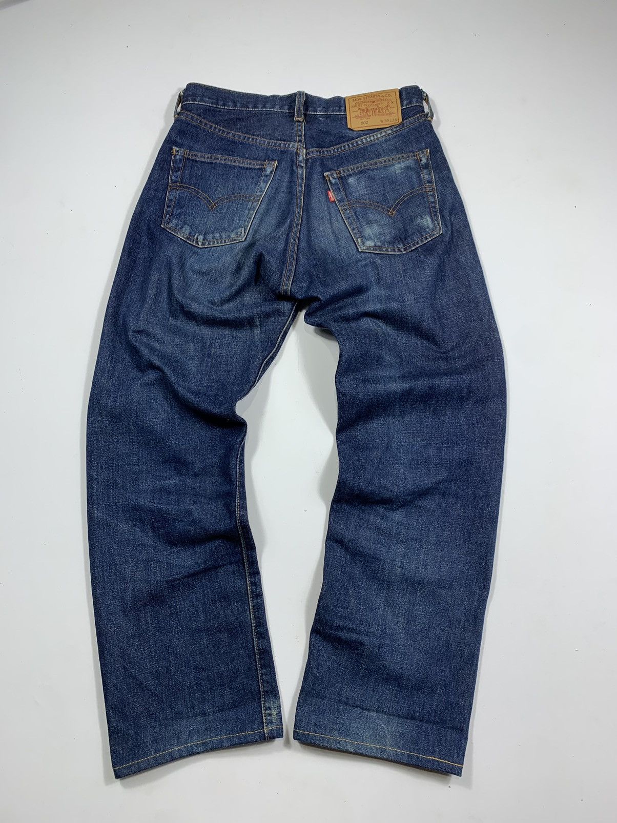 image of VTG Levis Big E 502- Distressed Selvedge Jeans in Blue, Men's (Size 30)