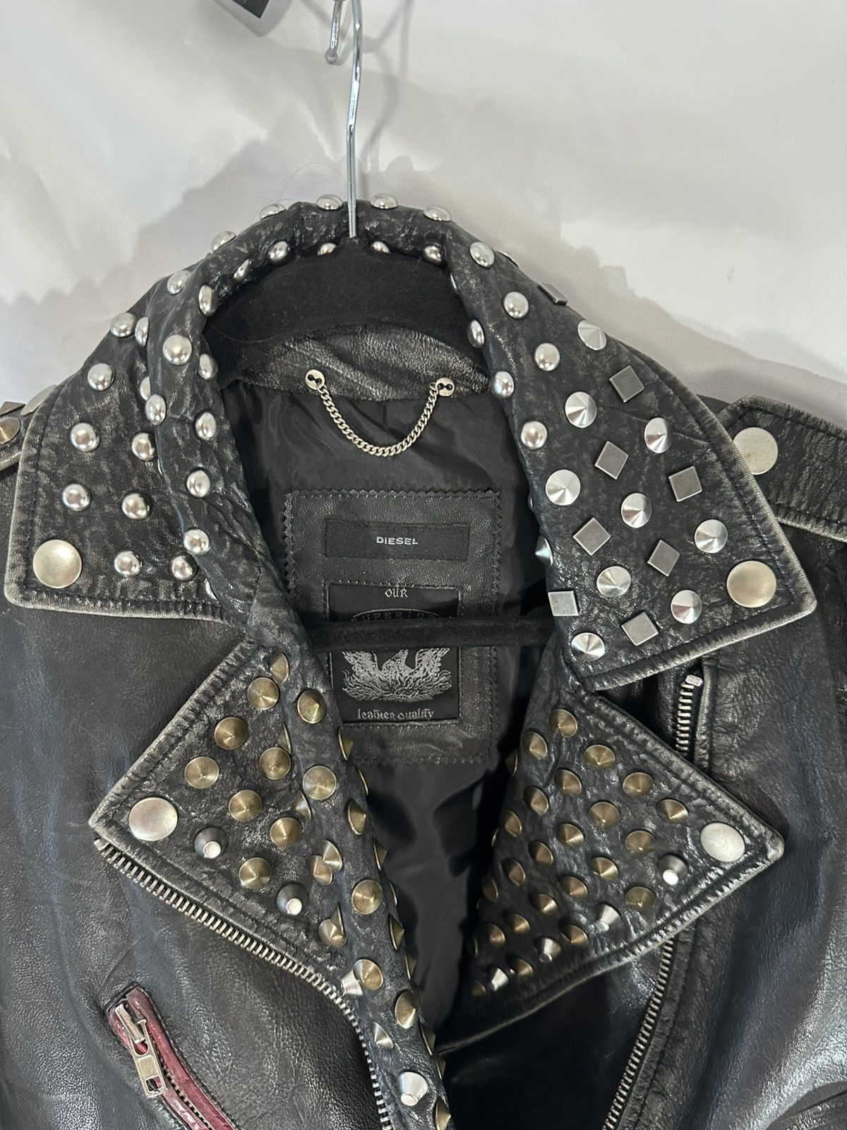 Diesel Diesel Leather Biker Jacket Size M / US 6-8 / IT 42-44 - 7 Thumbnail