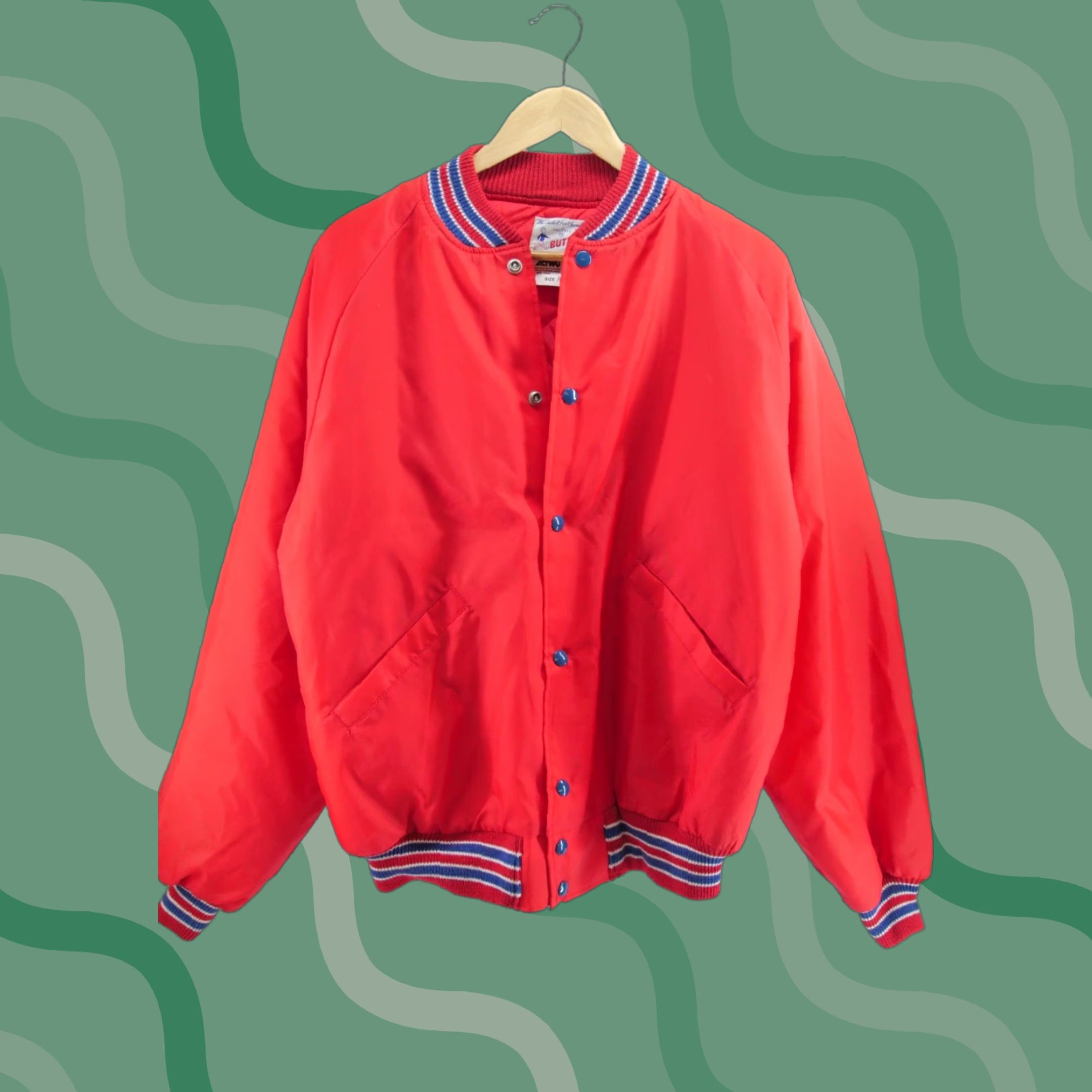 Red Butwin Jackets VINTAGE BUTWIN THE CHAMPION OF JACKET WOOL VARSITY