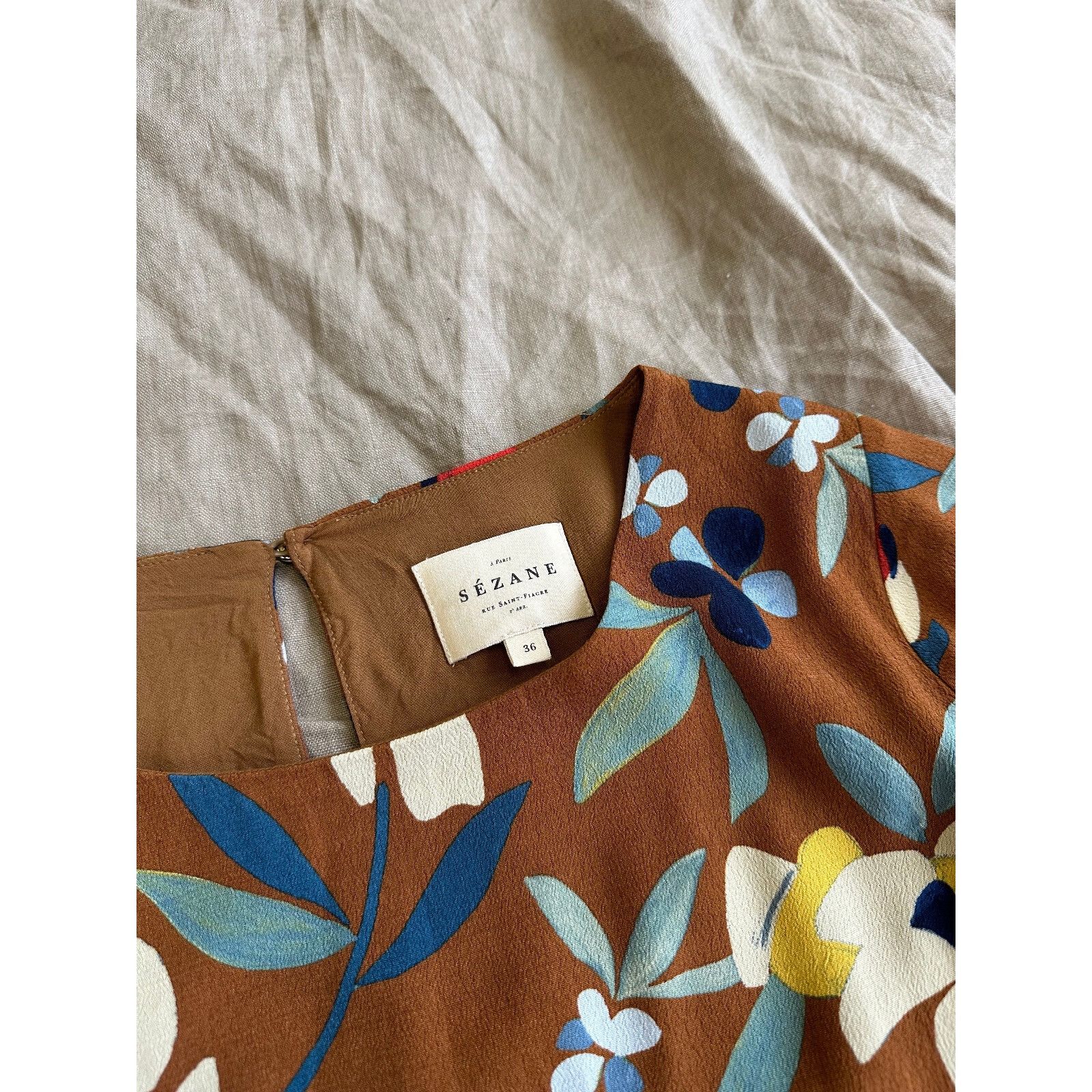 Sezane Sezane Viscose Floral Dress 6209AC Size S / US 4 / IT 40 - 3 Thumbnail