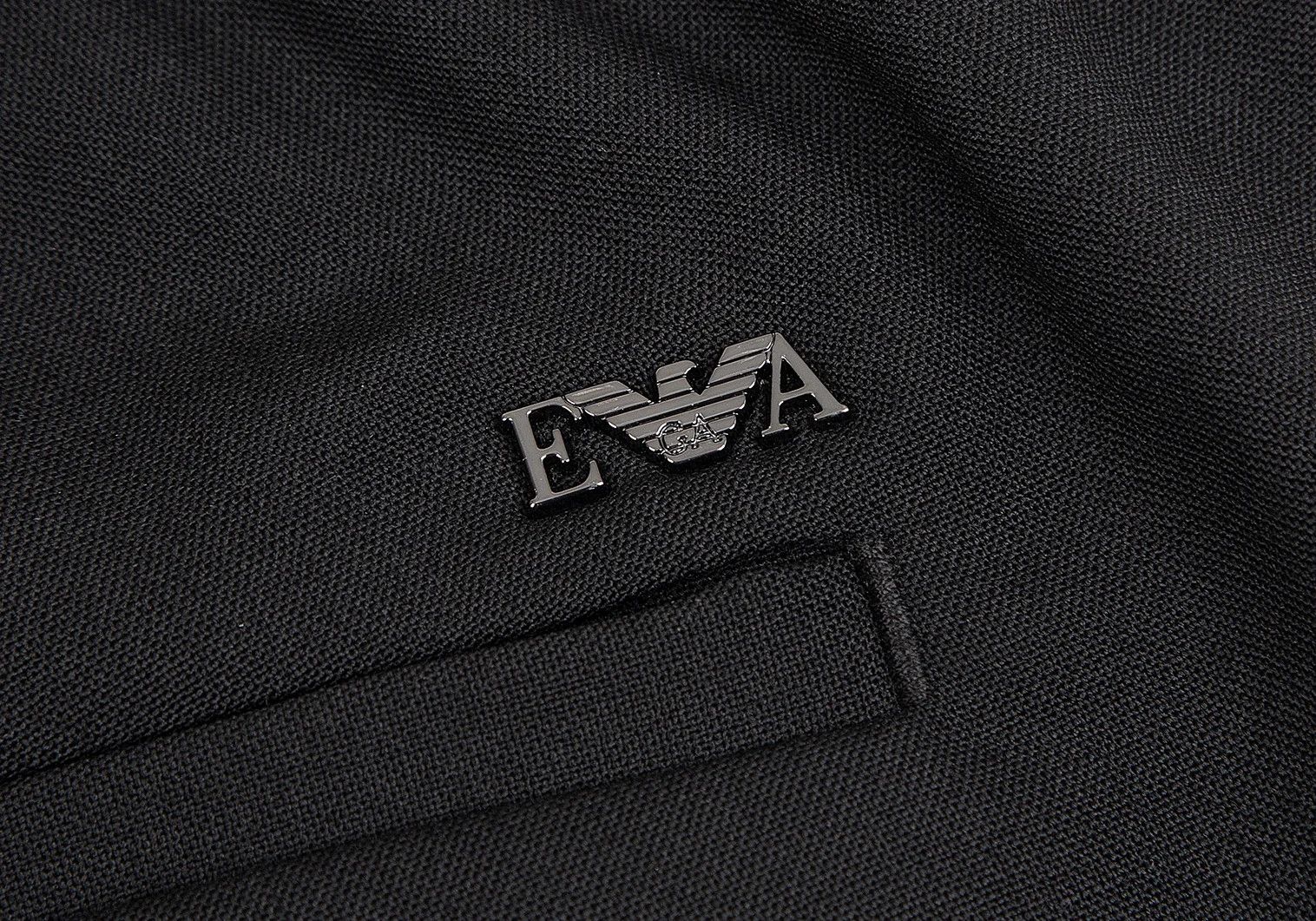 Emporio Armani Wool Blend Stretch Center Tuck Pants in Black Size 54 Size US 36 / EU 52 - 10 Thumbnail