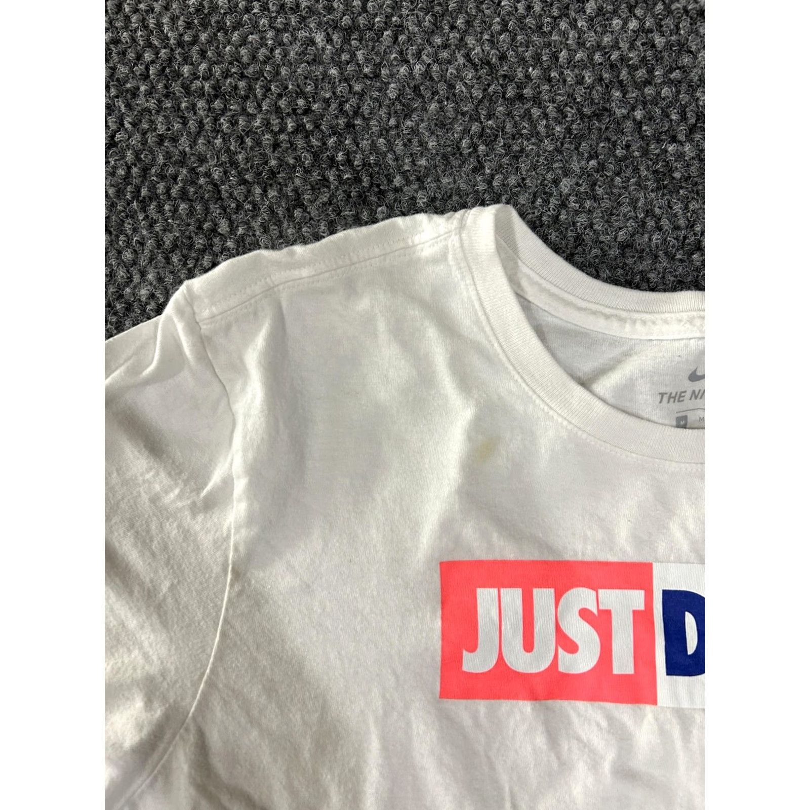 Nike Nike Shirt Mens Medium White Just Do It Graphic Tee T-Shirt Athletic Casual Size US M / EU 48-50 / 2 - 3 Thumbnail