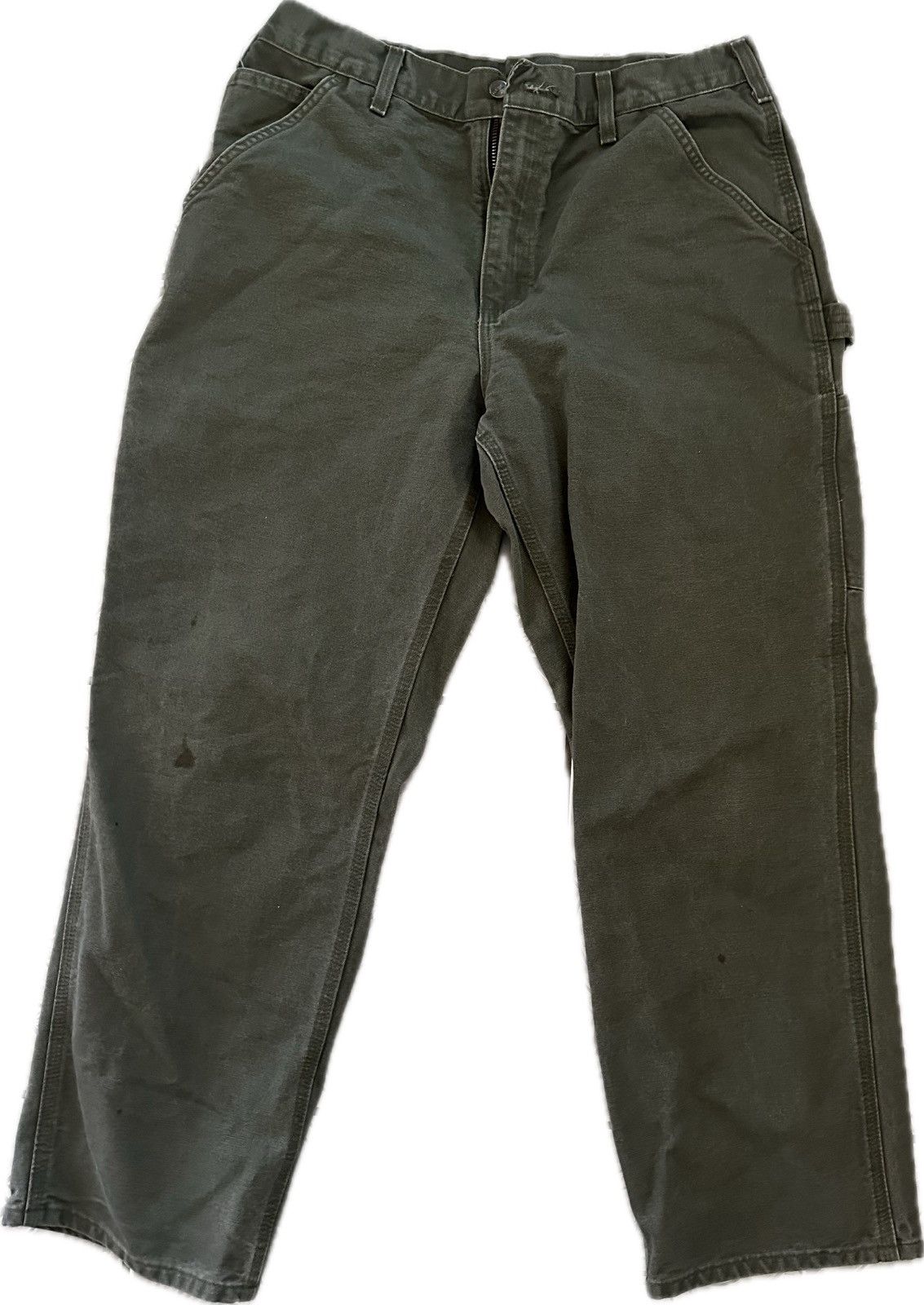Carhartt Vintage Carhartt Olive canvas workwear Size US 34 / EU 50 - 1 Thumbnail