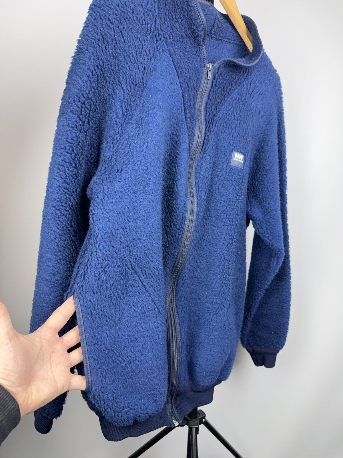 Helly Hansen Retro VNTG Helly Hansen Navy Sherpa Fleece Jacket Outdoor L Size US L / EU 52-54 / 3 - 5 Thumbnail