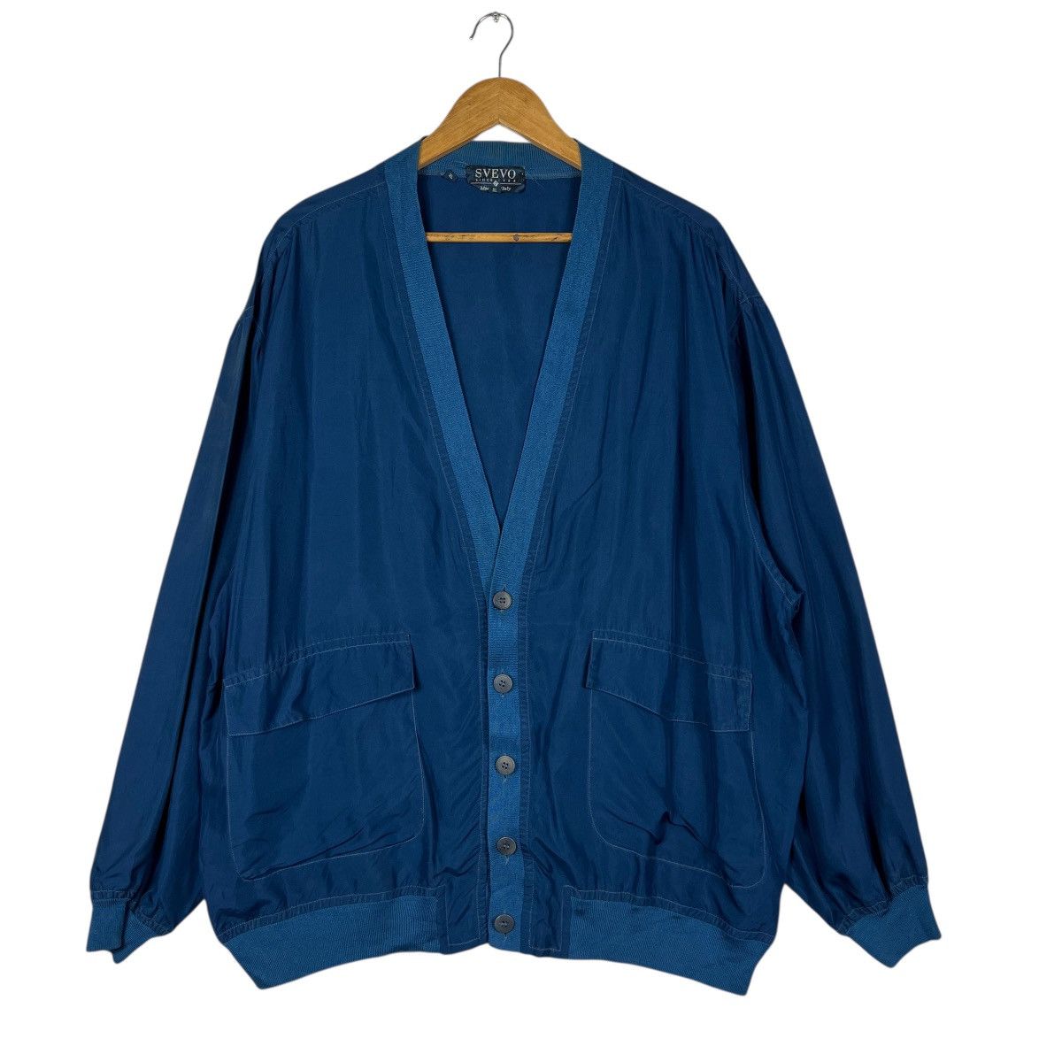 Vintage Vintage Svevo Silk Button Cardigan Made In Italy Size US XL / EU 56 / 4 - 1 Thumbnail