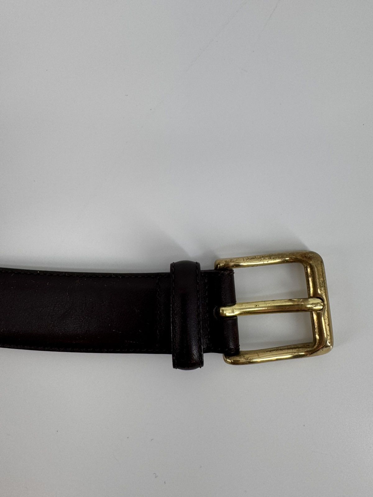 Coach Coach Men’s Brown Leather Belt 42” Size 42 - 4 Thumbnail