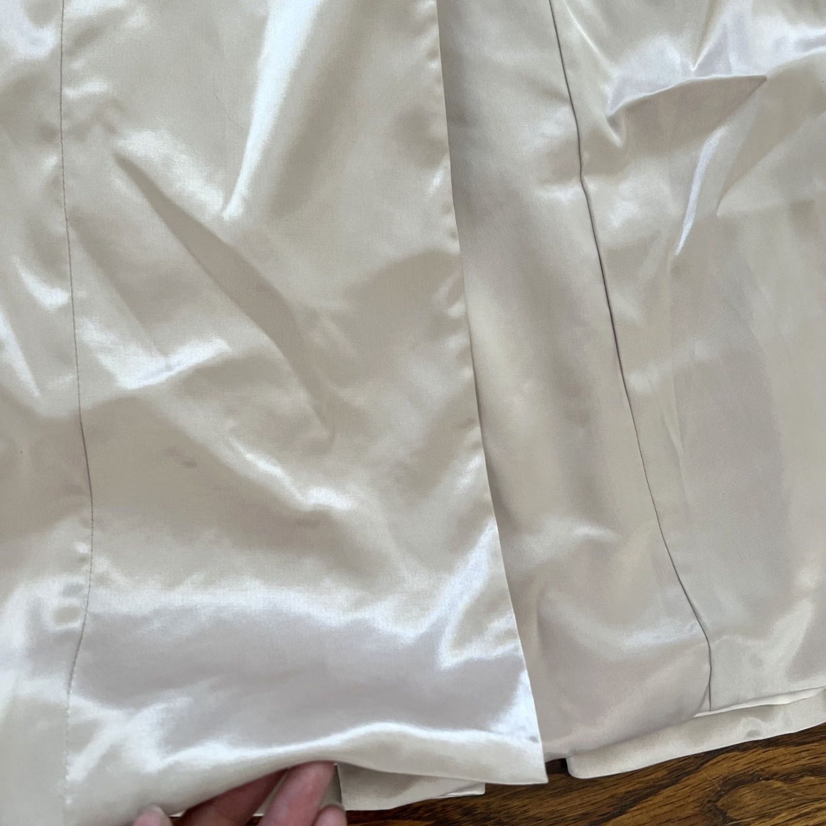 Vintage donnee par dieu Silk Coat Women S Beige Polyester Coat Regular Size S Size S / US 4 / IT 40 - 2 Thumbnail