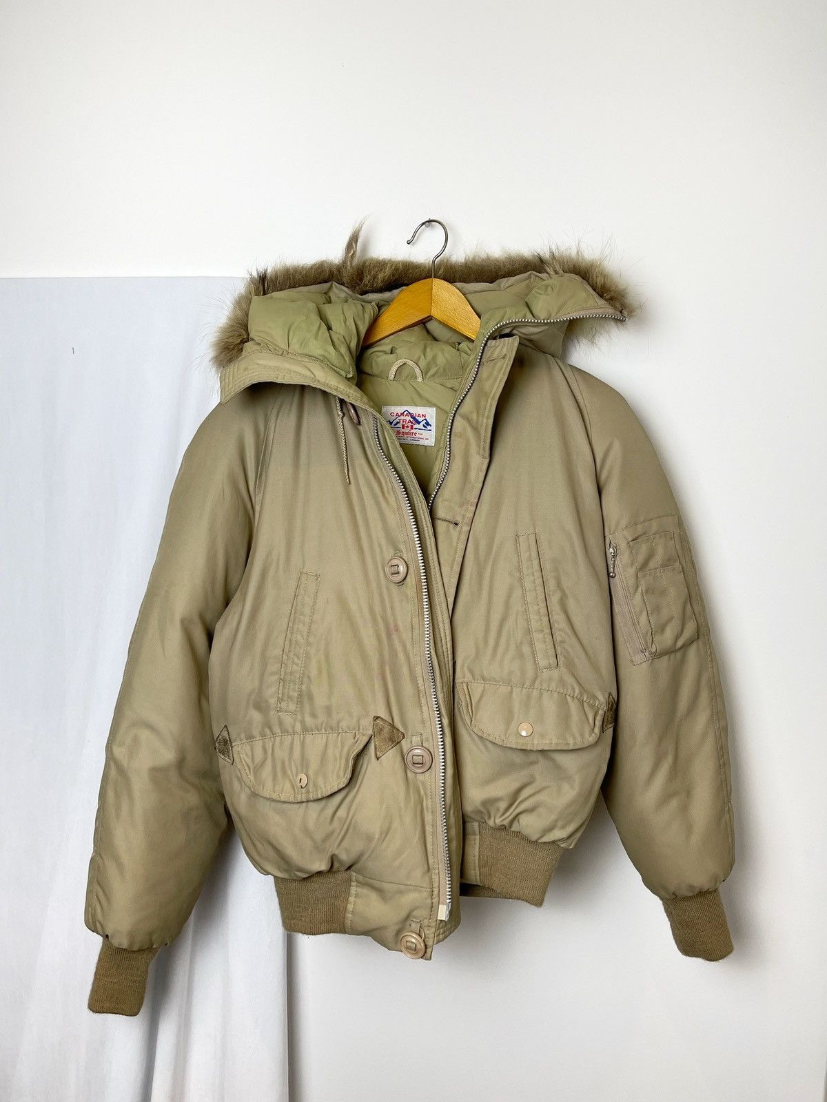 Vintage Vintage 70s military fur hooded parka bomber *no size tag* Size US L / EU 52-54 / 3 - 1 Thumbnail