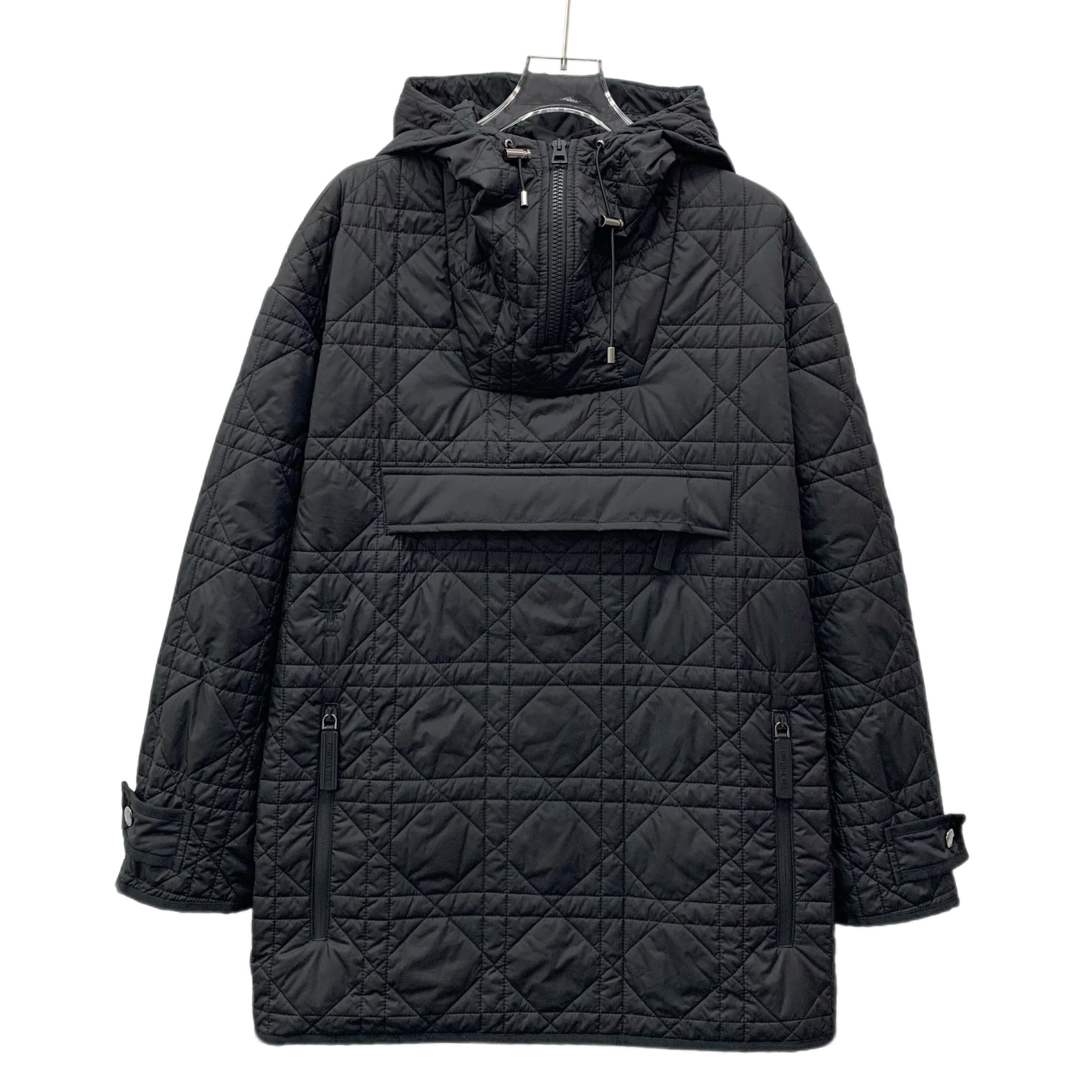 Dior Dior Jacket – Black Quilted Bee Hoodie (Size XXS) Size XXS / US 00 / IT 34 - 1 Thumbnail
