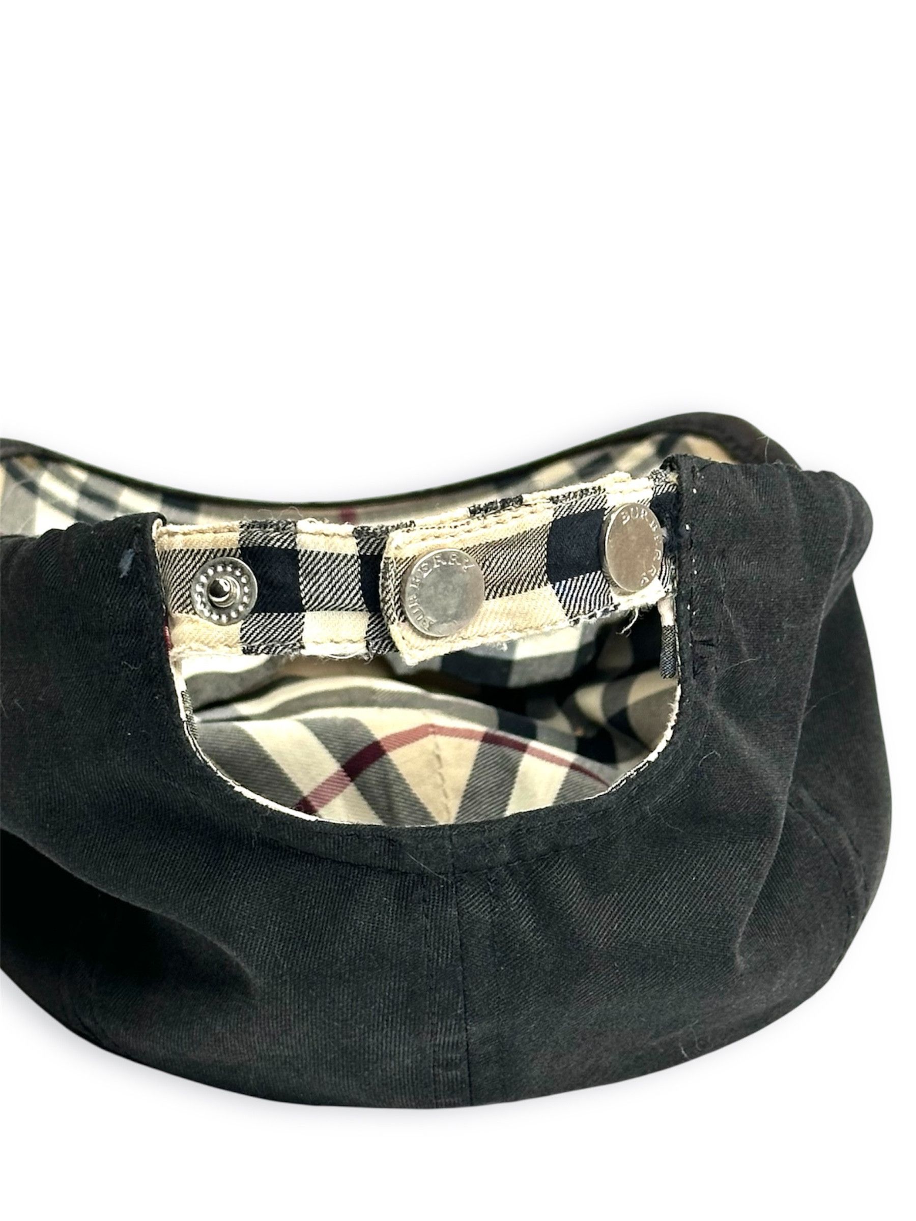 Burberry Burberry checkered inside leather visor vintage cap Size ONE SIZE - 3 Thumbnail