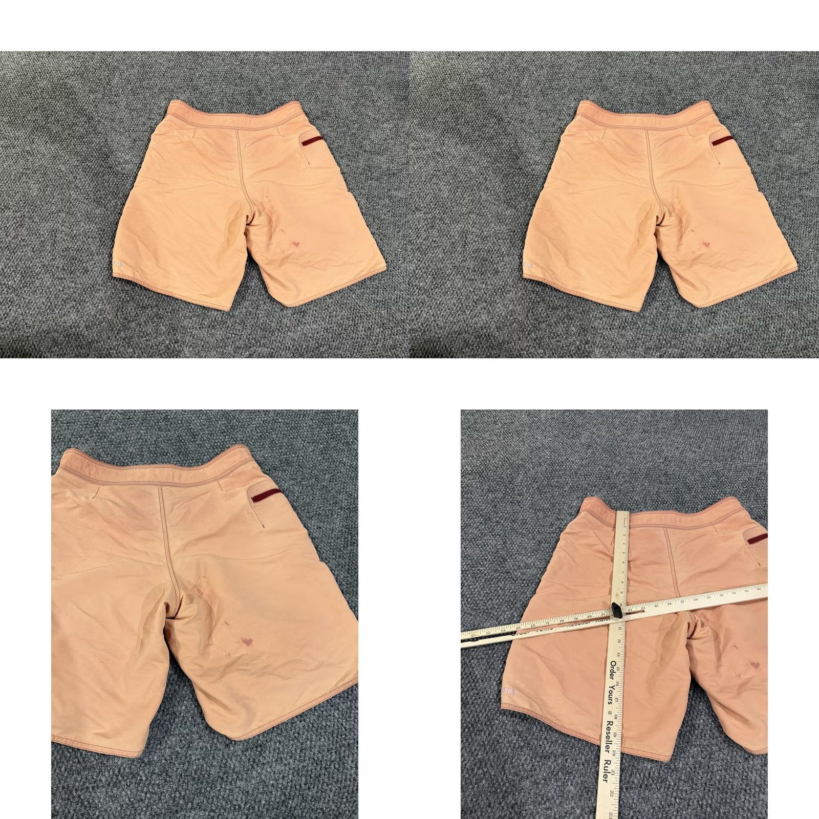 Patagonia Patagonia Board Shorts Mens 32 Orange Quick Dry Nylon Zip Pocket Drawstring Lightweight Surf Swim Trunks Size US 32 / EU 48 - 8 Thumbnail