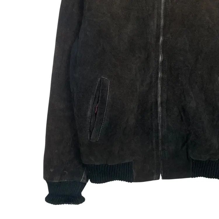 Leather Vintage suede leather bomber jacket Size US L / EU 52-54 / 3 - 5 Thumbnail