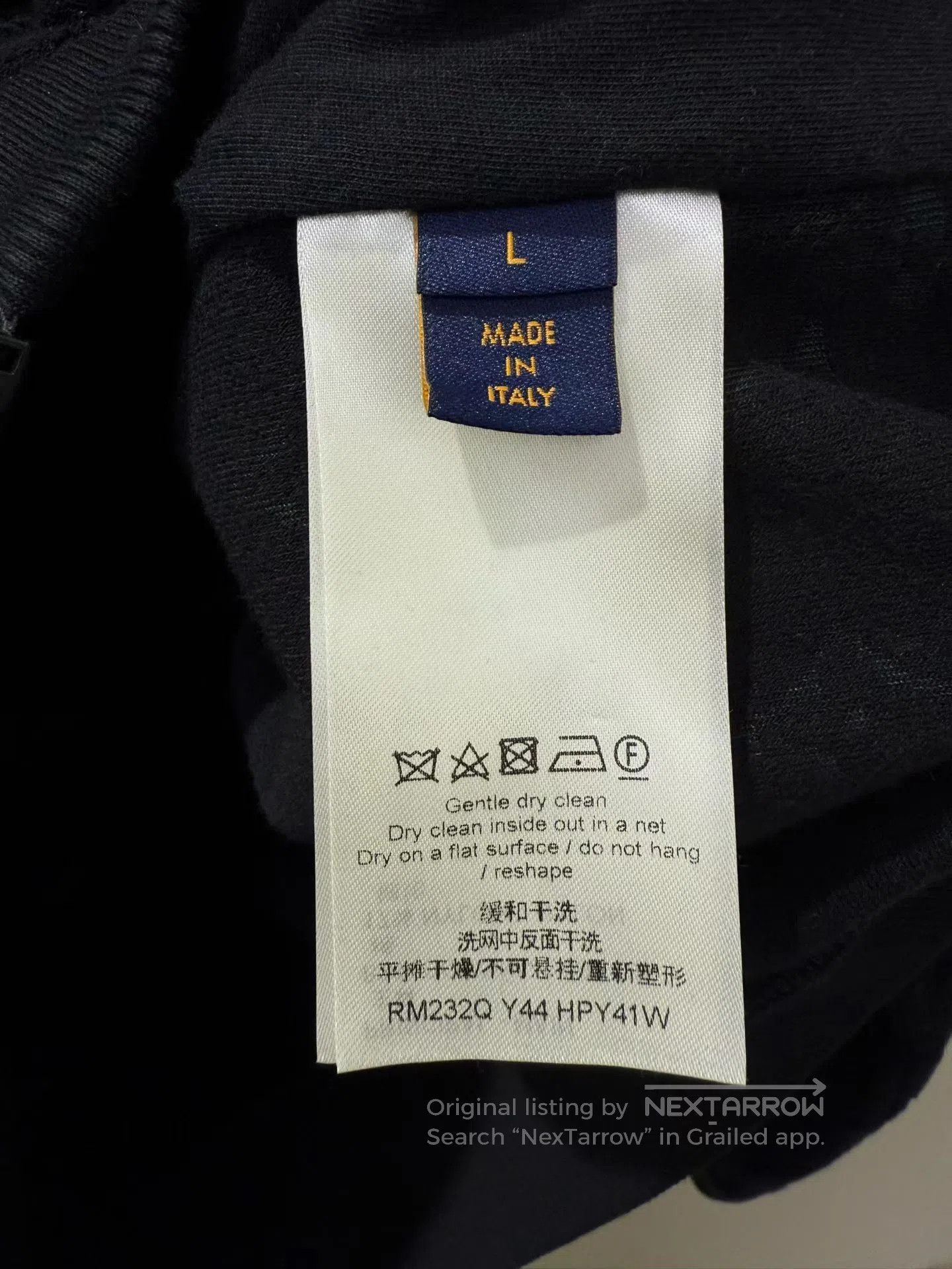 Louis Vuitton Louis Vuitton Black Towel Full Logo Zip-up Jacket| Size US L / EU 52-54 / 3 - 3 Thumbnail