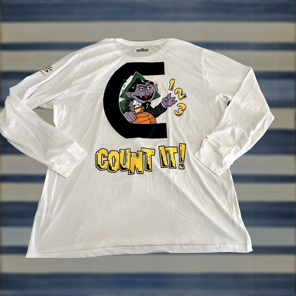 Under Armour Under Armour Steph Curry Sesame Street Count It White Long Sleeve Shirt Mens 4XL Size US XXL / EU 58 / 5 - 1 Thumbnail