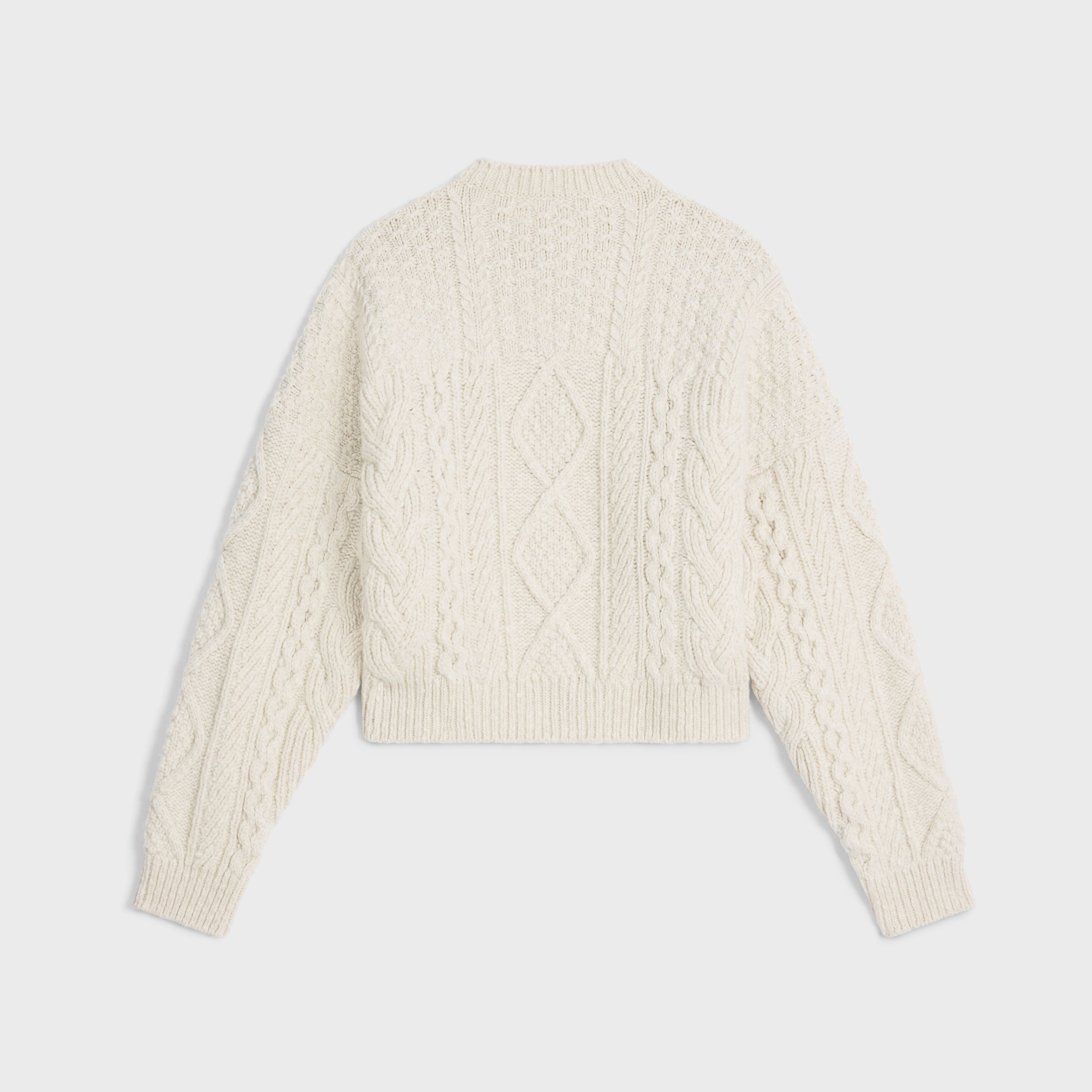 Celine Boxy Aran Sweater in mohair Size US XS / EU 42 / 0 - 1 Thumbnail