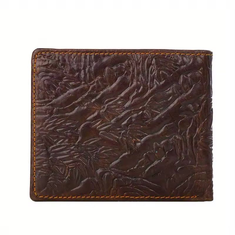 Vintage Real Leather Gothic Tiger 3D print Wallet Punk Size ONE SIZE - 3 Thumbnail