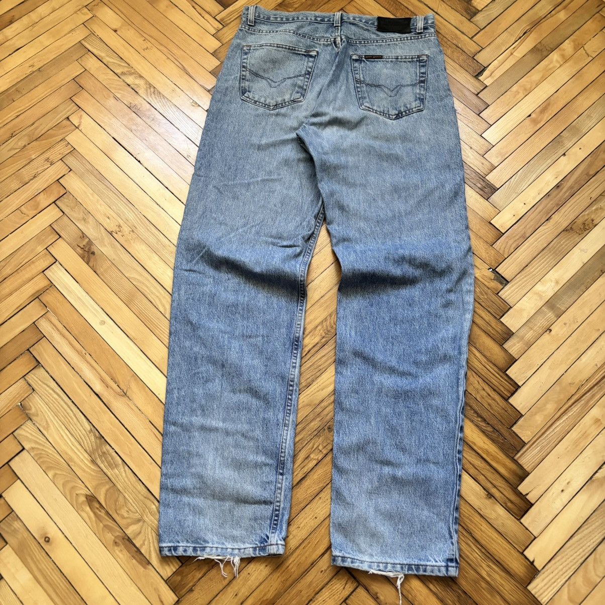 Harley Davidson Vintage 90’s Harley Davidson Baggy Jeans Y2K Punk Moto Size US 34 / EU 50 - 2 Thumbnail