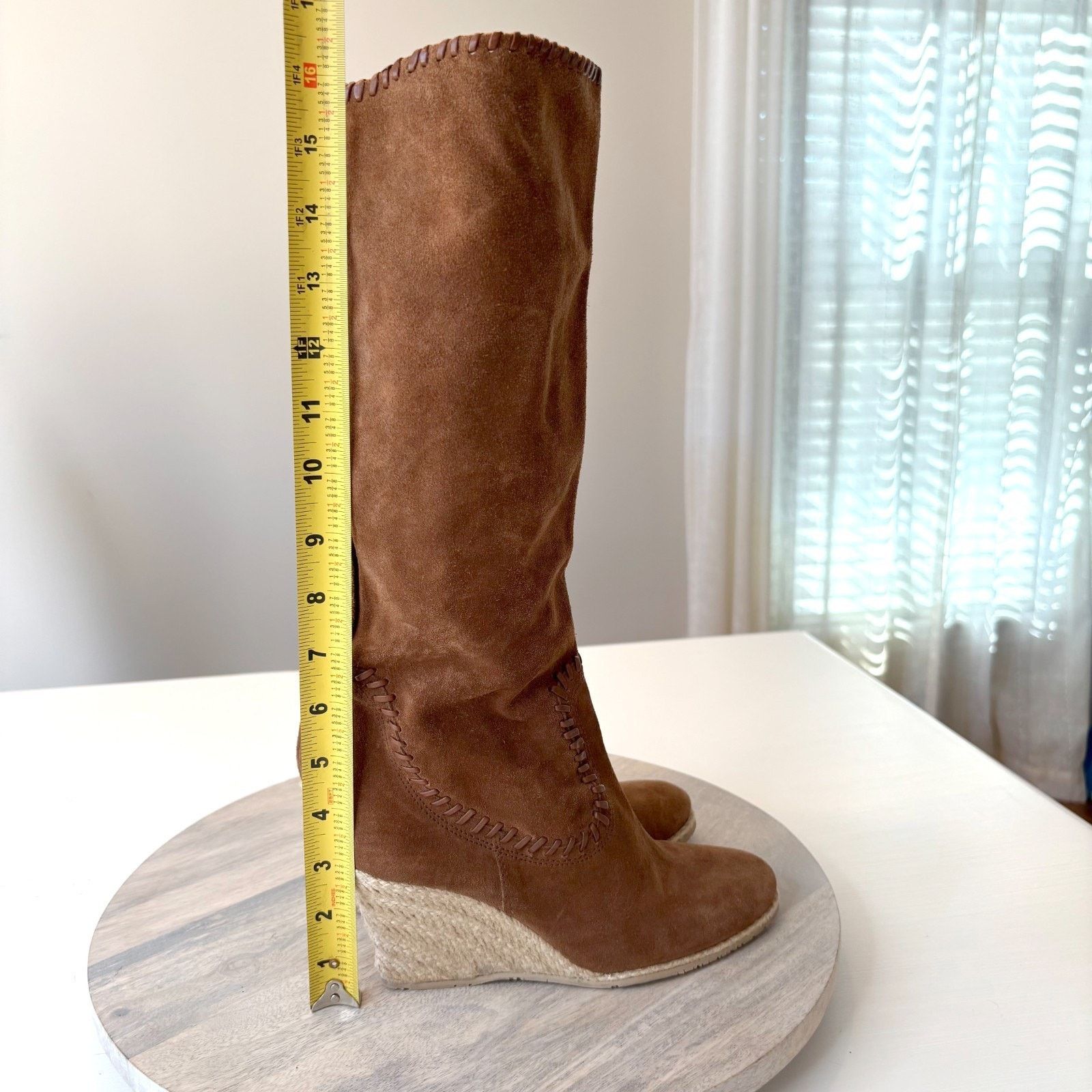 Donald Pliner Donald Pliner Suede Boots Women's Size 6.5 Brown Espadrille Size US 6.5 / IT 36.5 - 9 Thumbnail