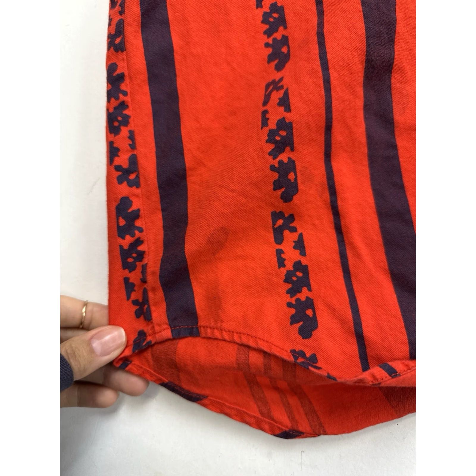 Vintage VINTAGE Ice House Polo Shirt Womens M Red Boxy Cropped Short Sleeve Collared Cotton Stripe Size 32" / US 10 / IT 46 - 7 Thumbnail