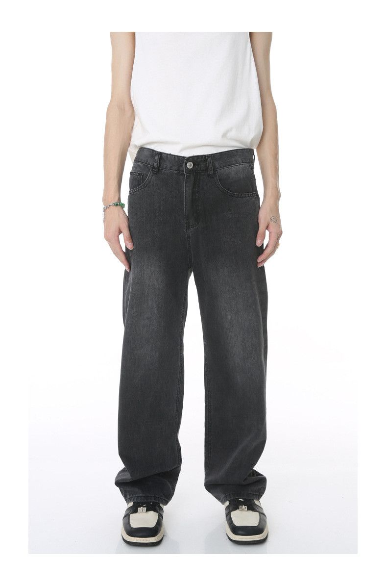 Japanese Brand × Jean Japanese retro casual simple straight loose jeans Size US 32 / EU 48 - 1 Thumbnail