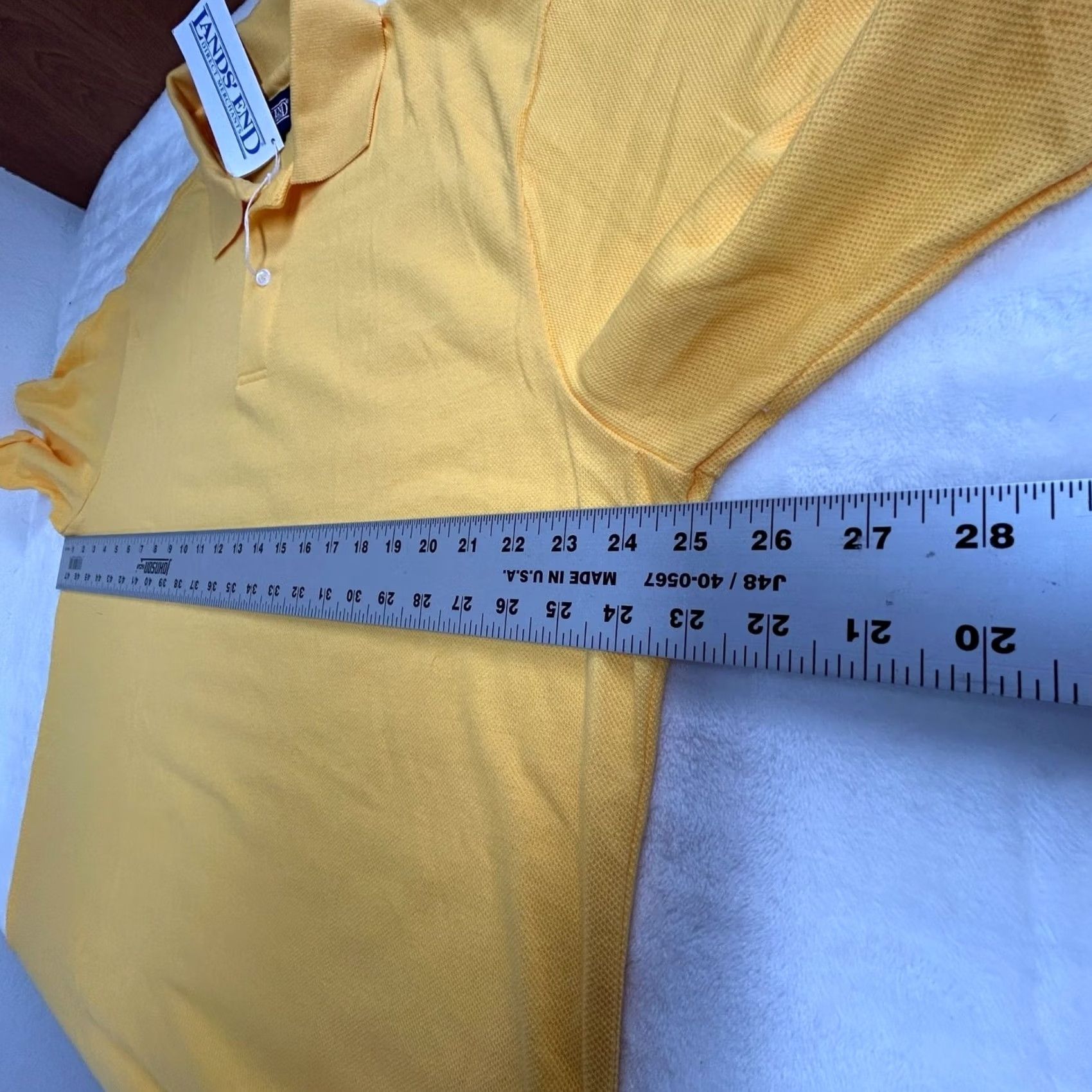 Lands' End Lands’ End Polo Shirt Large Tall Yellow Cotton Short Sleeve Casual New Men’s Polo Shirt Large Tall Yellow Cotton Short Sleeve Casual New Size US L / EU 52-54 / 3 - 6 Thumbnail