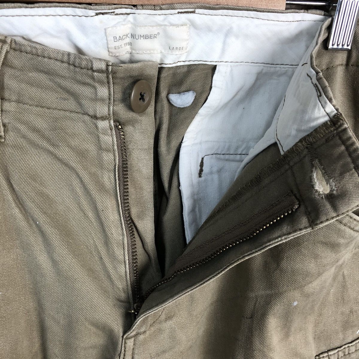 Japanese Brand DL Back Number Brown Cargo Multpocket Pants #C120 Size US 32 / EU 48 - 15 Thumbnail