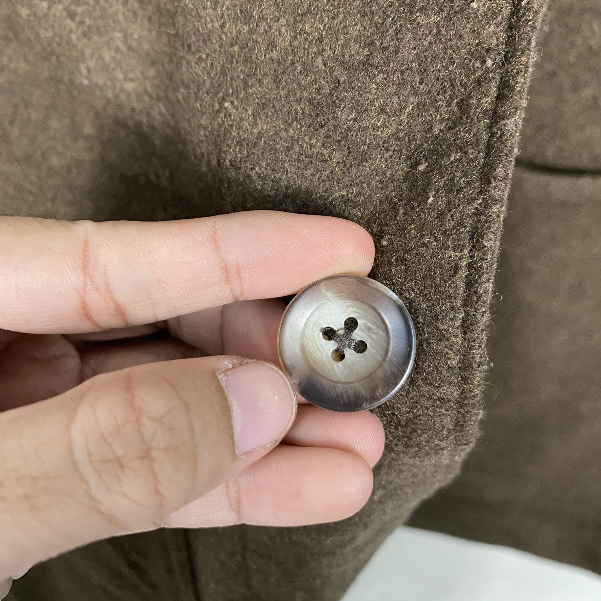 Japanese Brand Cube sugar colarless workwear button jacket Size US M / EU 48-50 / 2 - 14 Thumbnail