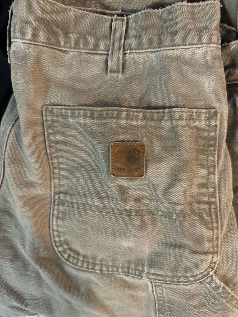 Carhartt × Carhartt Wip Baggy Dark Khaki Carhartt Pants Size US 35 - 4 Thumbnail